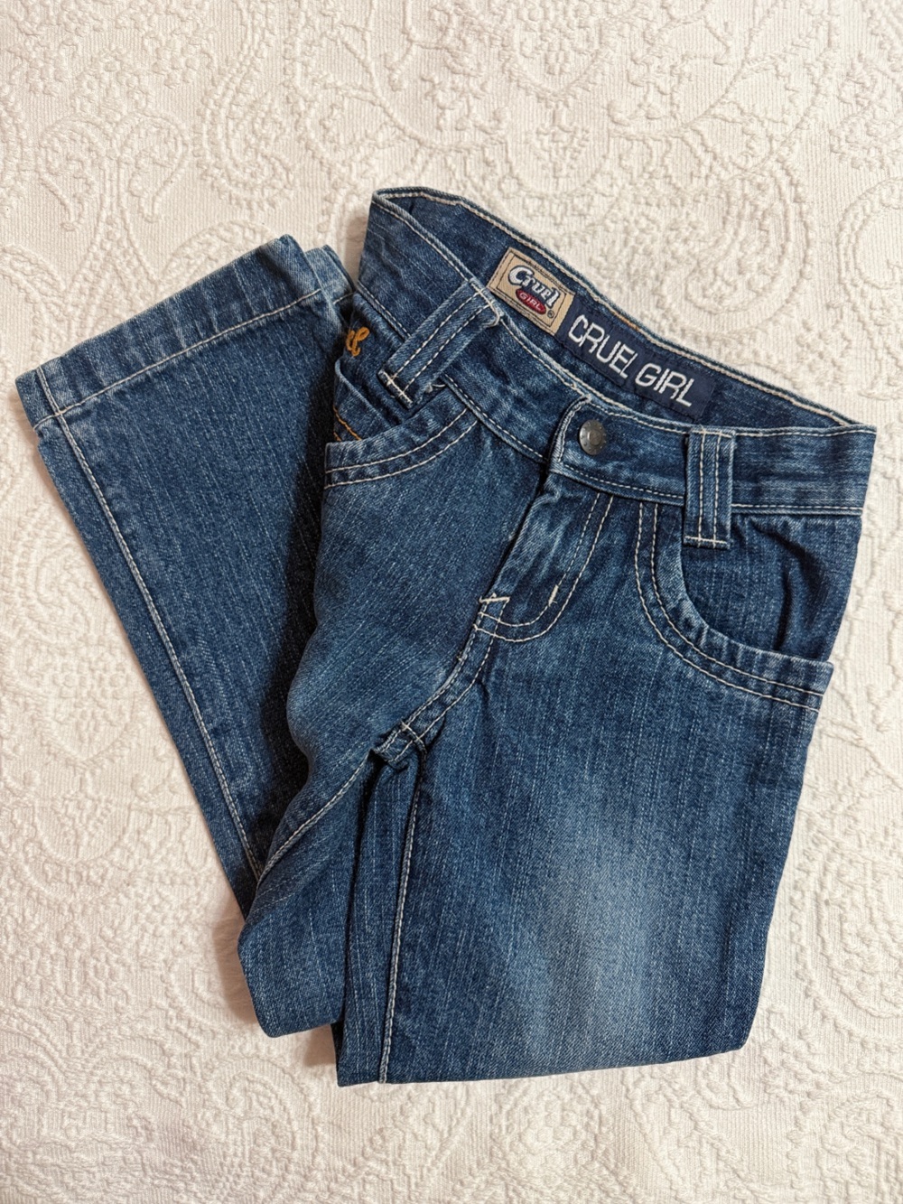 Girls Size 5S Slim Cruel Girl Blue Jeans